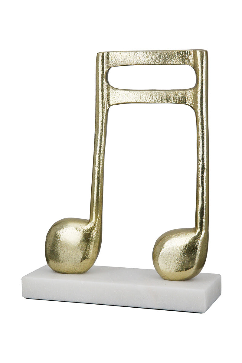Sculpture Note de Musique Dorée