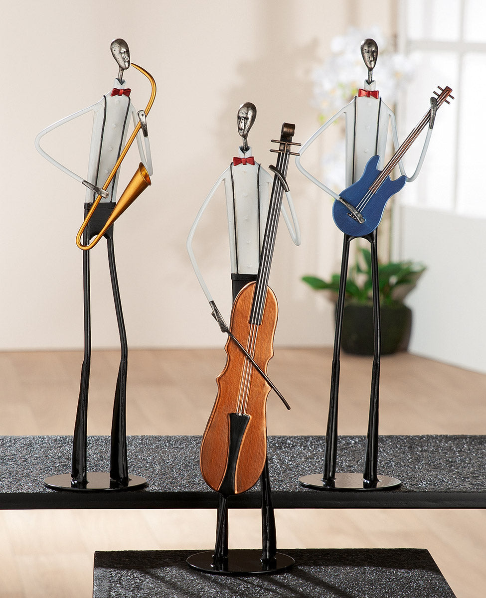 Statuettes Musiciens en Métal