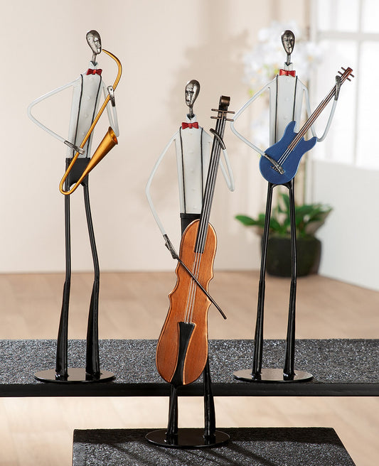 Statuettes Musiciens en Métal