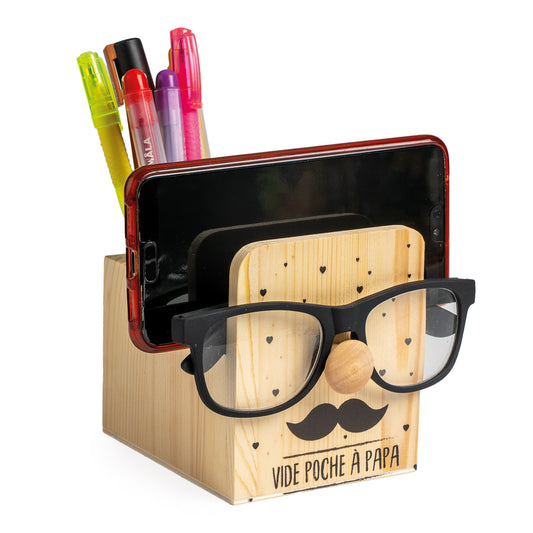Porte-crayons/téléphone/lunettes "Papa"