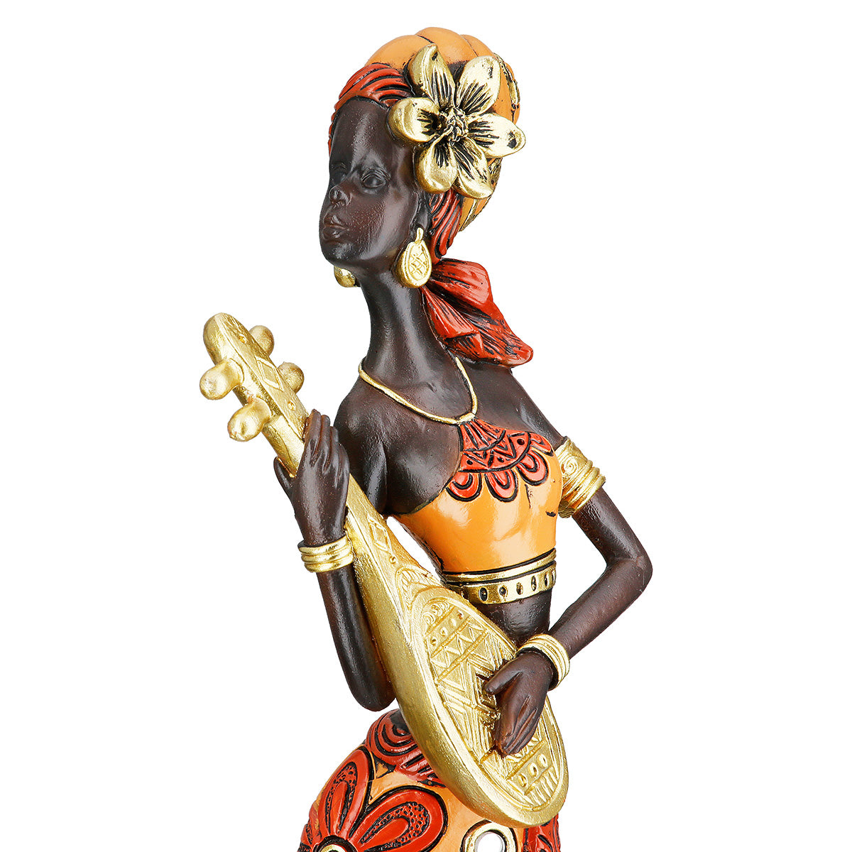 Africaine Musicienne Debout