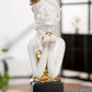 Sculpture Femme Avec Rose