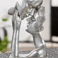 Sculpture Couple Argent Antique
