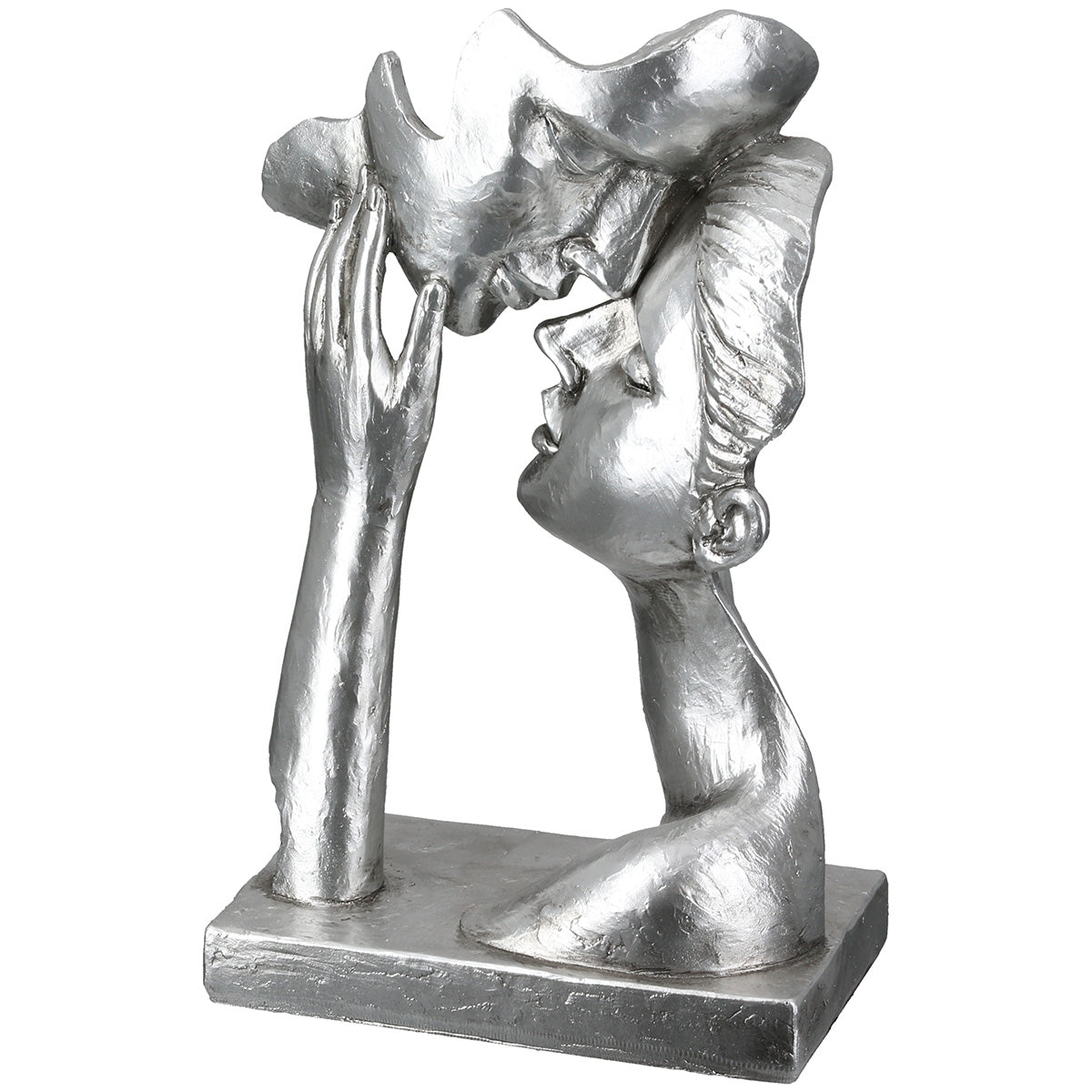 Sculpture Couple Argent Antique
