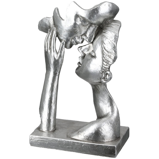 Sculpture Couple Argent Antique