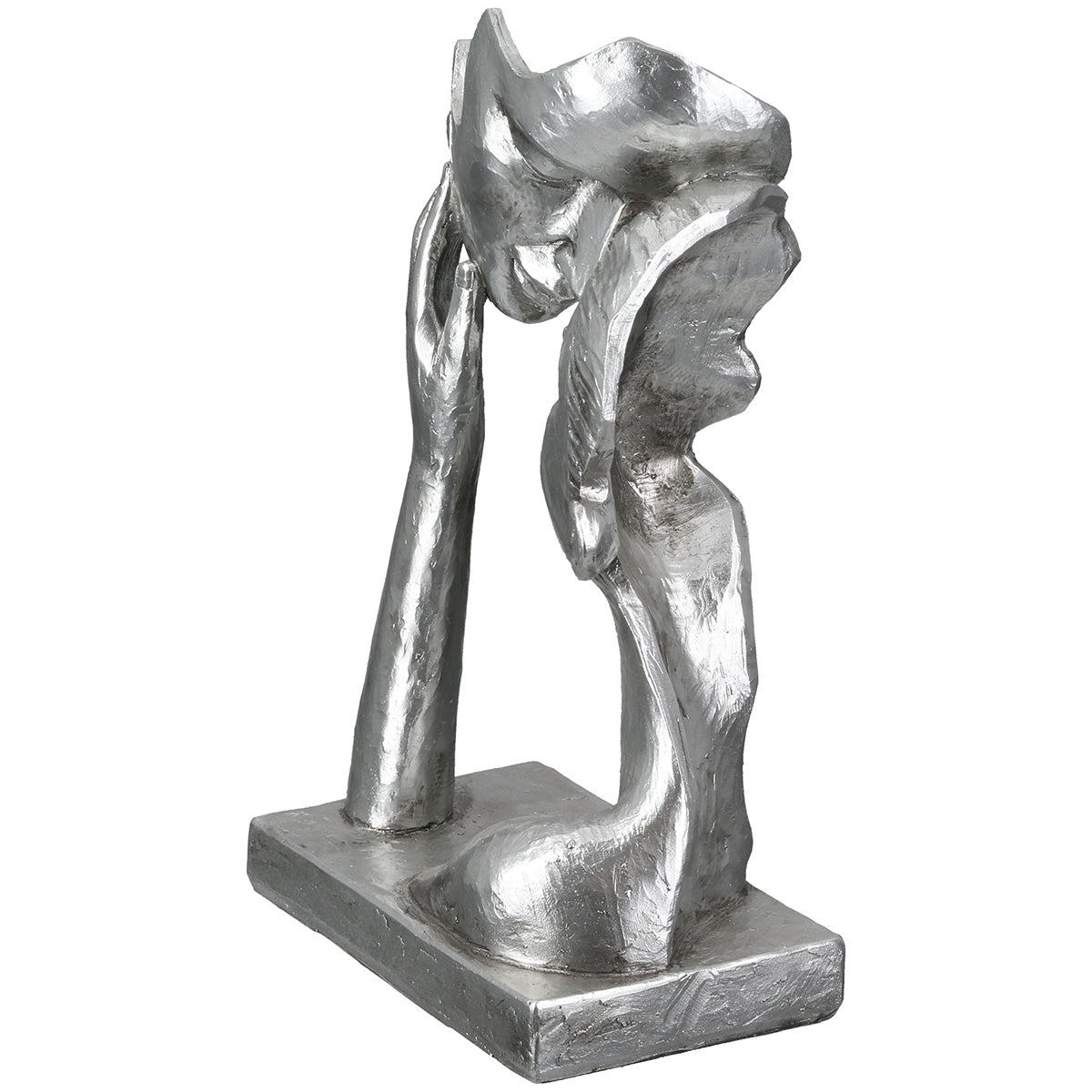 Sculpture Couple Argent Antique