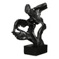 Sculpture Couple Antique Noir