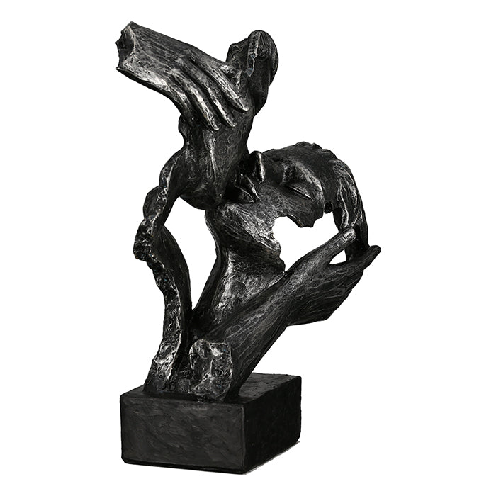 Sculpture Couple Antique Noir