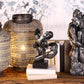 Sculpture Couple Antique Noir