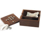 Coffret en bois Morpion/Solitaire