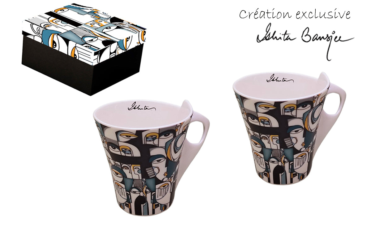 Coffret 2 mugs Ishita B.