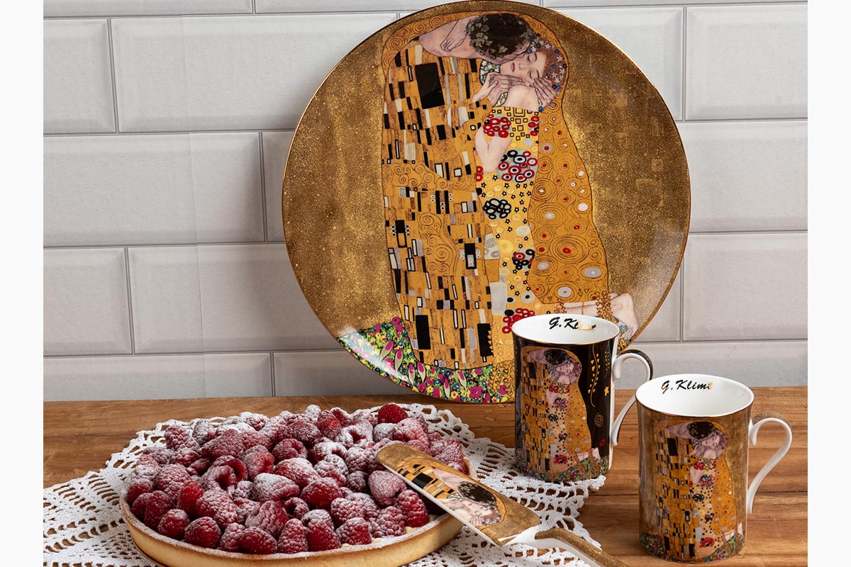 Plat à tarte "Le Baiser" de G.Klimt