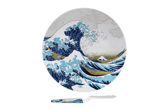 Plat à tarte "La Vague" de HOKUSAI