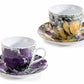 Coffret 2 tasses 200mL décor floral