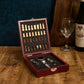 Coffret vin 4pcs et échiquier