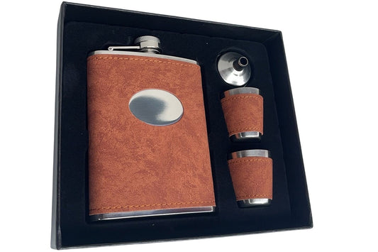 Coffret flasque simili cuir