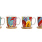 Coffret 4 tasses+ sous tasses