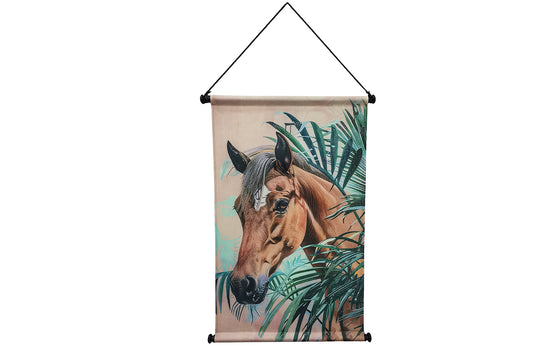Toile Kakemono Cheval Tropical
