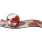 Bougeoir sur plat Papillon et Coquelicot