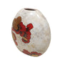 Vase Iris Rouge/Doré