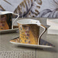 Coffret 2 tasses triangles "Le baiser" de G.Klimt