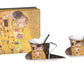 Coffret 2 tasses triangles "Le baiser" de G.Klimt