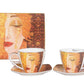 Coffret 2 tasses 250ml "Larmes d'or" G.Klimt