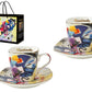 Coffret 2 tasses expresso "Jaune-Rouge-Bleu" de Kandinsky