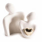 Couple Amoureux Blanc/Or