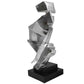 Sculpture Homme silence argent/noir