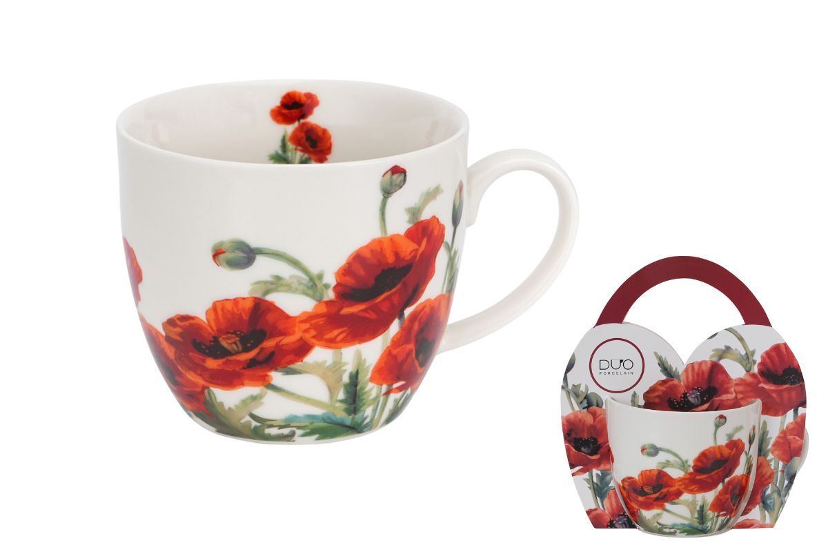 Tasse Déjeuner Coquelicot