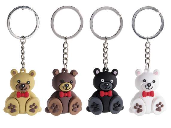 Porte-clés Ourson Noeud Papillon