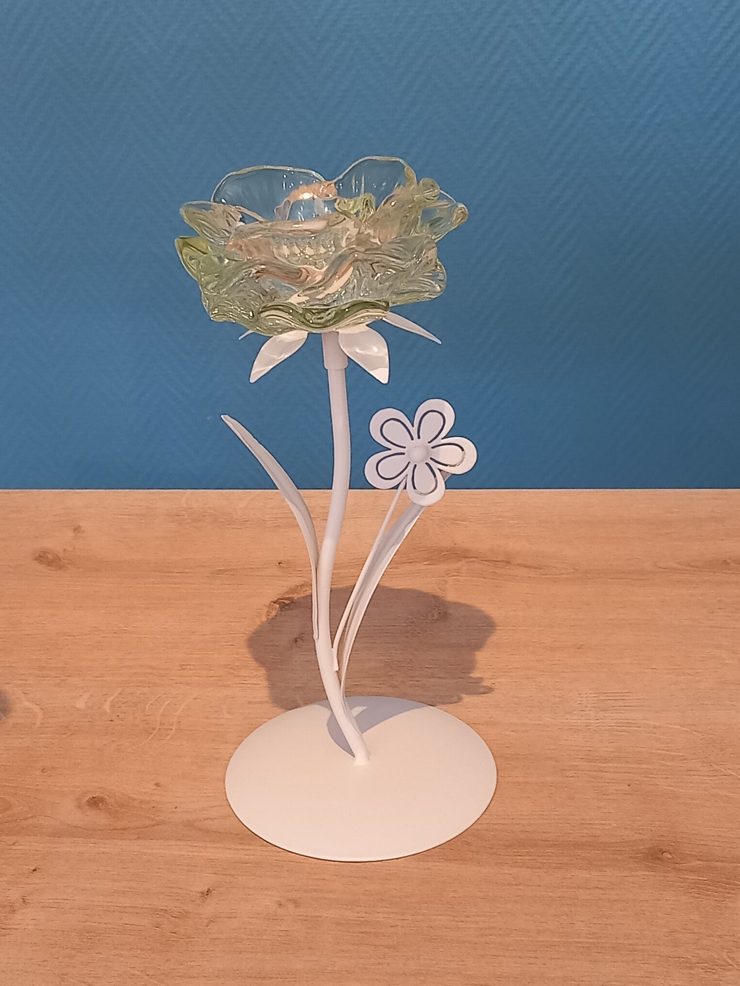 Bougeoirs Fleurs Vertes
