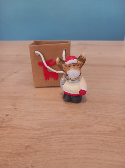 Figurine Noël dans sac