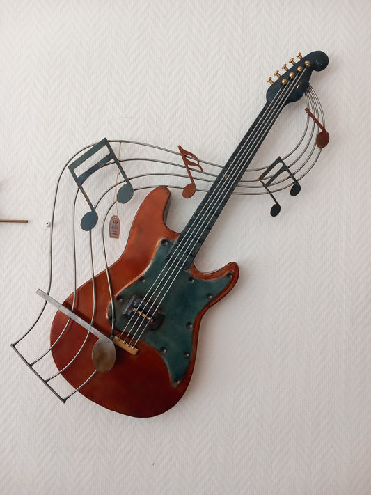Guitare Murale Métal