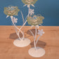 Bougeoirs Fleurs Vertes