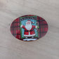 Boîte Métal Ovale Thème Noël