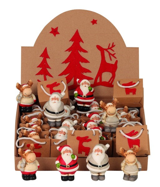 Figurine Noël dans sac