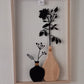 Cadre 2 Vases Noir&Blanc