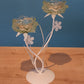 Bougeoirs Fleurs Vertes