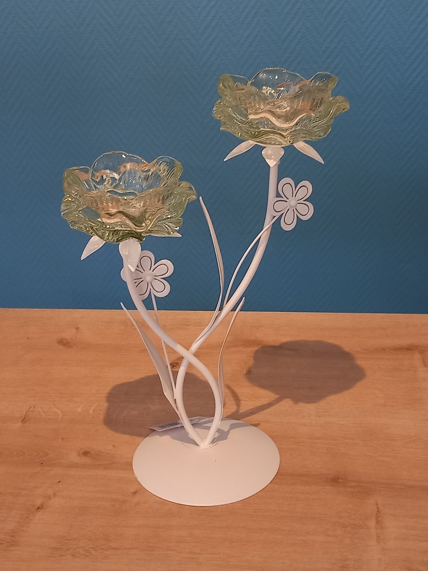 Bougeoirs Fleurs Vertes