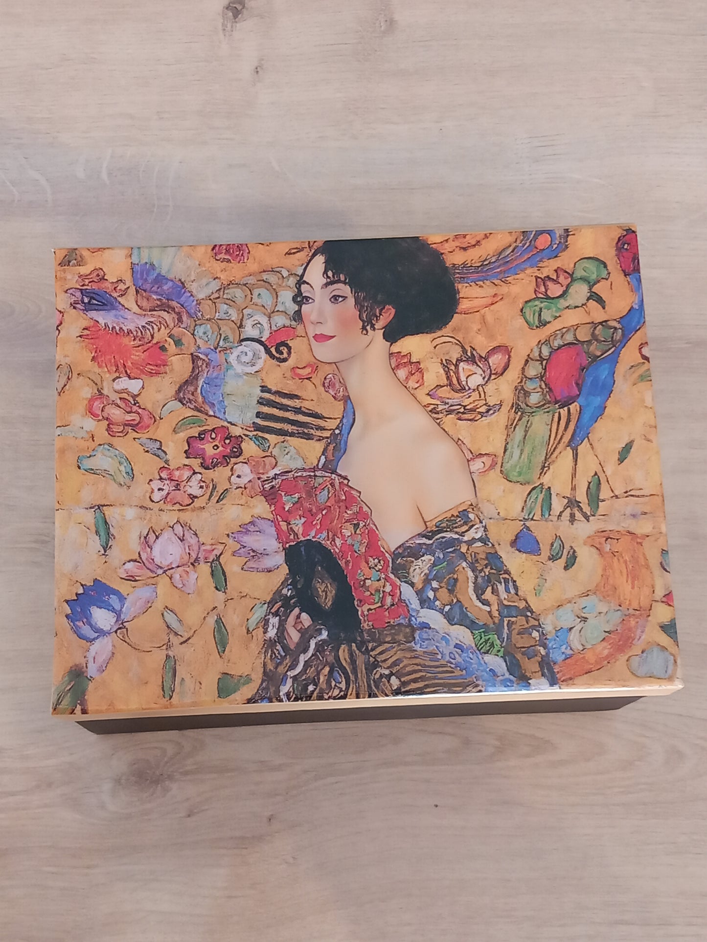 Coffret 2 tasses 250ml "Dame à l'éventail" G.Klimt