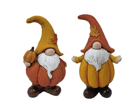 Gnome avec corps de citrouille PM