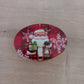 Boîte Métal Ovale Thème Noël