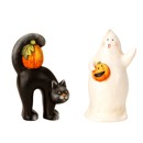 Fantôme et chat d'Halloween