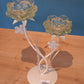 Bougeoirs Fleurs Vertes