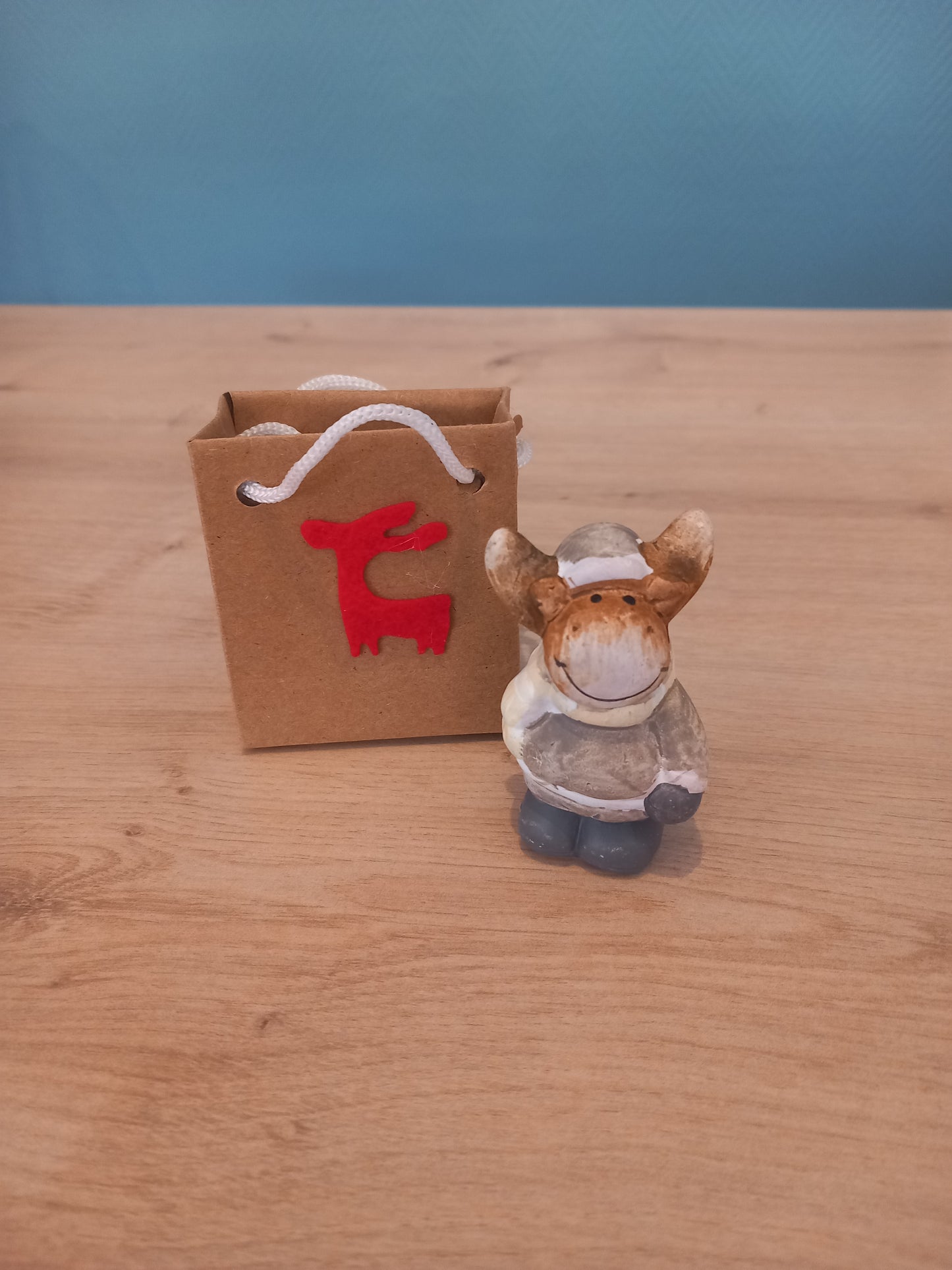 Figurine Noël dans sac