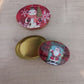 Boîte Métal Ovale Thème Noël