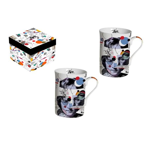 Coffret 2 mug 300ml Lennon L. Jover