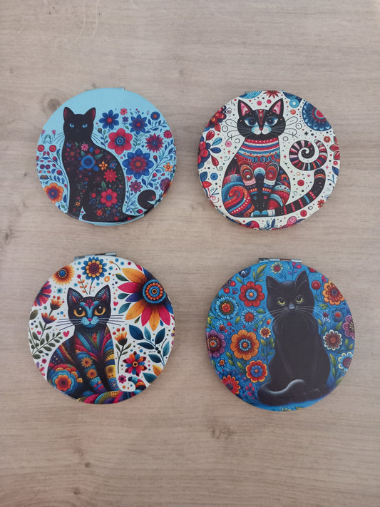 Miroir de Poche Chat